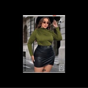 SHEIN Green Top